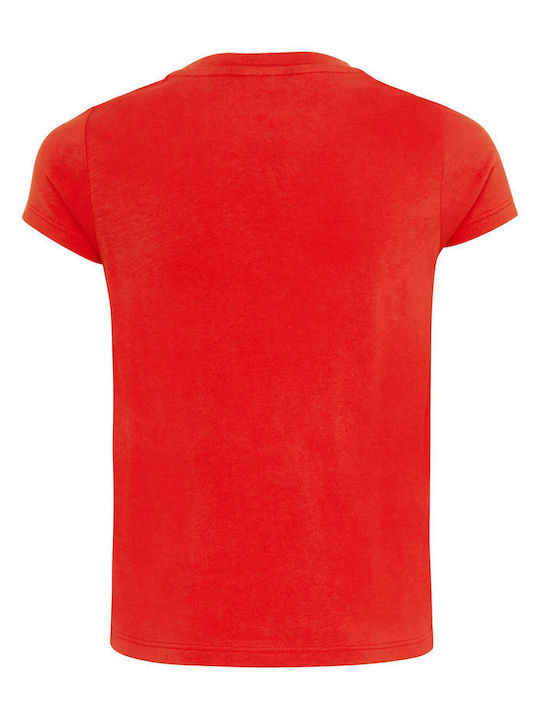 Παιδικό T-shirt κόκκινο-πορτοκαλί
