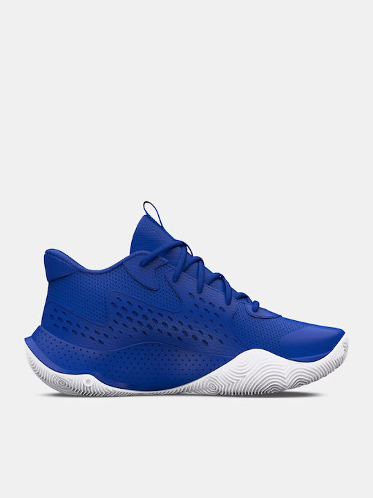 Gs Jet '23 Kids Sports Shoes Basketball with Laces Blue