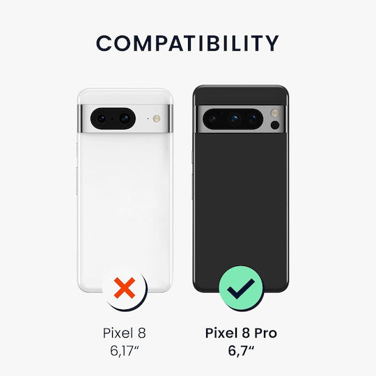 KWmobile Cork Back Cover Plastic Waterproof Brown (Google Pixel 8 Pro)