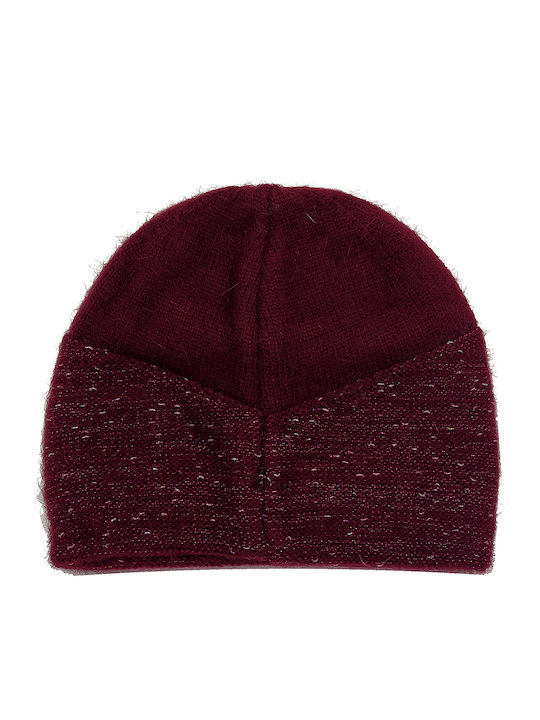 Beanie Frauen Beanie Gestrickt in Rot Farbe