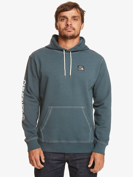 Quiksilver Men's Sweatshirt with Hood Dark Blue