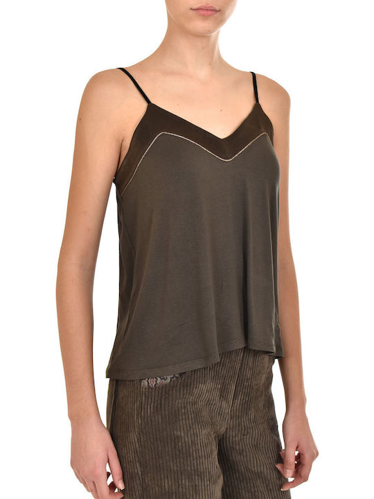 Women's Blouse Sleeveless Green