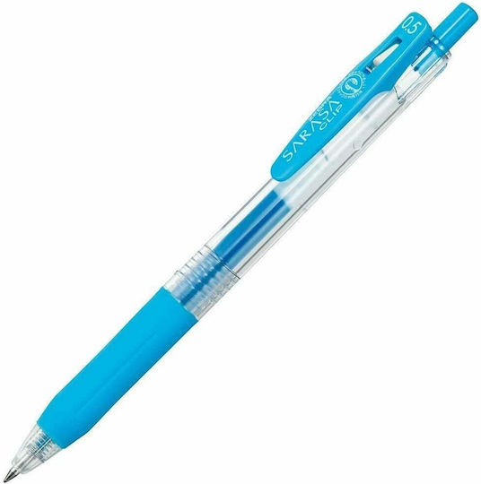 Zebra Pen Gel 0.5mm Light Blue with Light Blue Ink