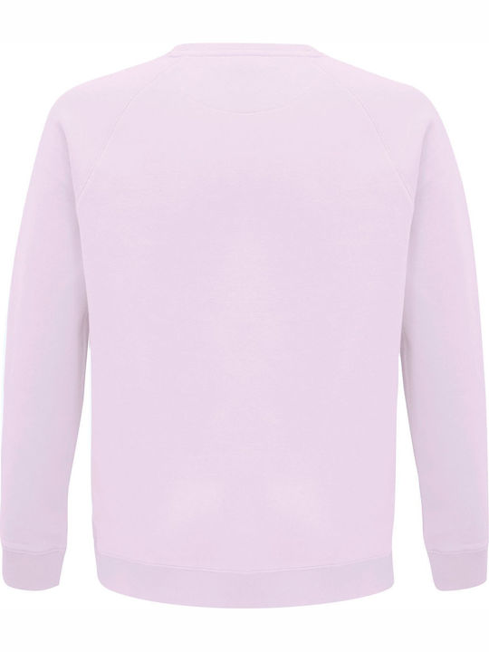 Sweatshirt Unisex, Bio "Wein- und Wochenendliebhaber", cremig rosa