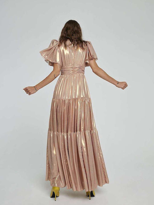 ANIYE BY Long Lamin Dress Bronze