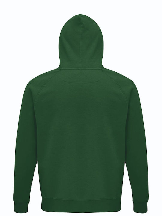 Hoodie Unisex, Organic "Dreamer, Open 24/7", Dark Green