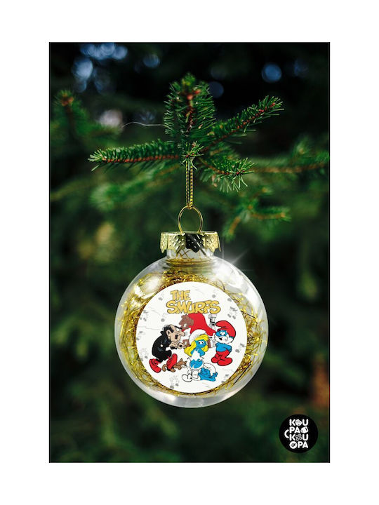 Christmas Plastic Ball Ornament Transparent 8cm