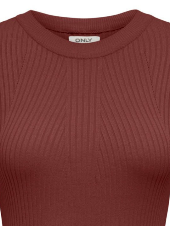 Only Damen Bluse Langärmelig Red