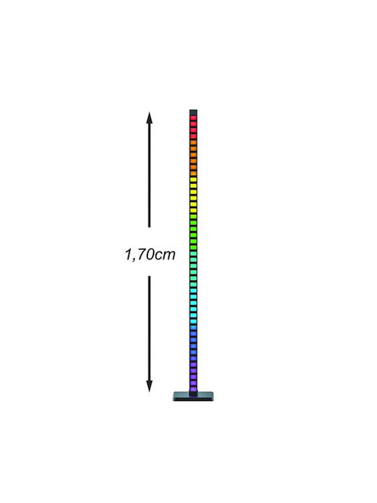 Avide LED Floor Lamp with RGB Light Black
