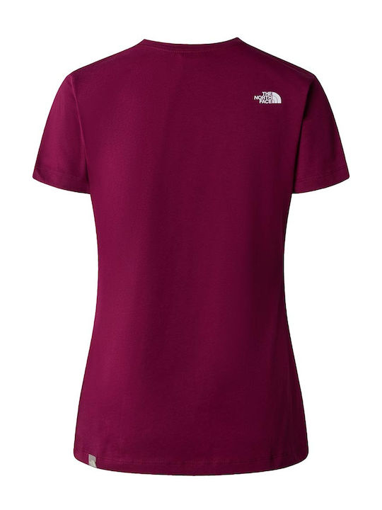 The North Face Damen T-shirt Burgundisch