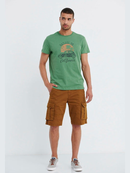 Funky Buddha T-shirt Bărbătesc cu Mânecă Scurtă Green
