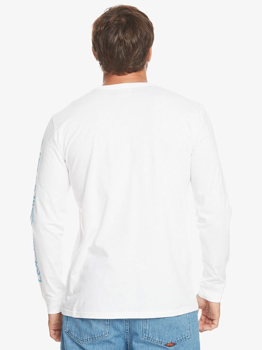 Quiksilver 'omni Logo' Herren Langarmshirt Weiß