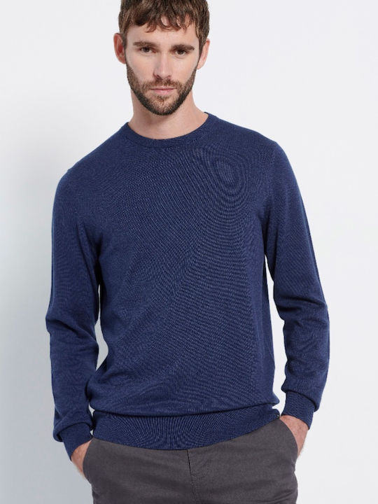 Garage Fifty5 Men's Long Sleeve Sweater INDIGO MEL GAM008-501-09