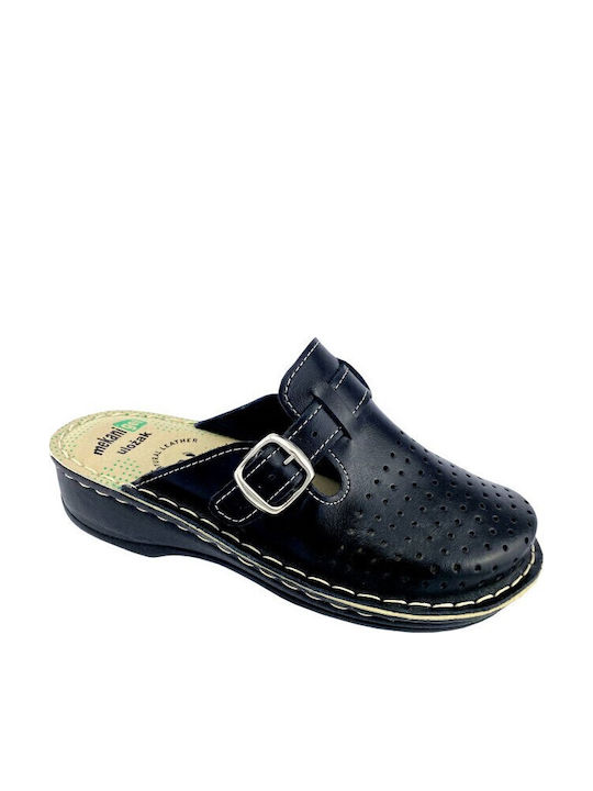 Vesna Women's Leather Anatomic Clogs Black