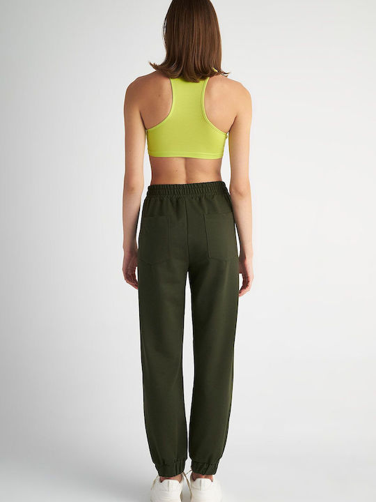 SugarFree Women's Jogger Sweatpants Green