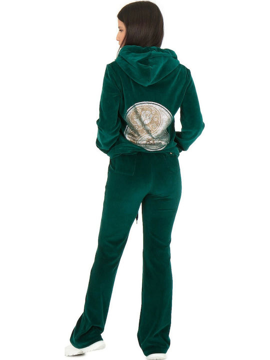 Sweatpants Set Velvet Green.