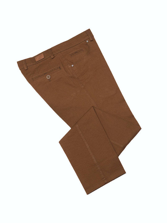 Men's Elastic Trousers Tabac