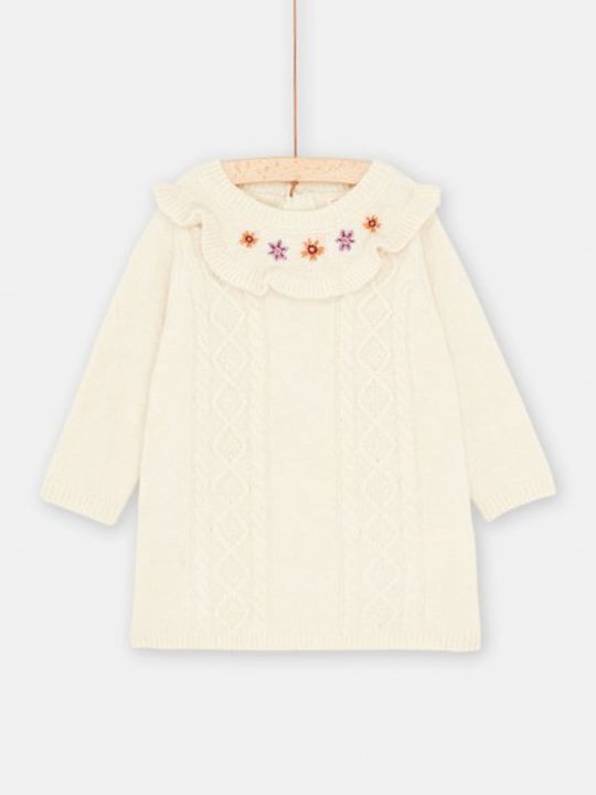 Dpam Βρεφικό Kids Dress Long Sleeve White