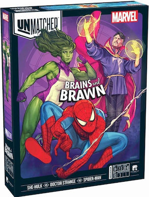 Restoration Games Board Game Unmatched: Brains and Brawn for 2-3 Players 14+ Years (EN)