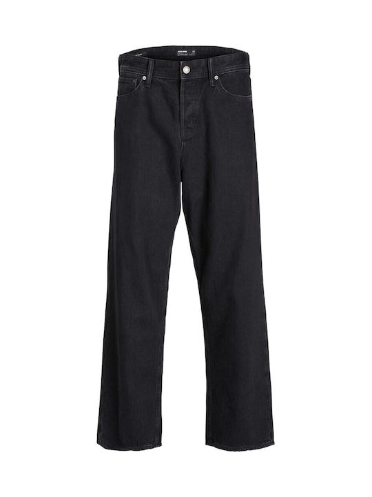 Ανδρικό Παντελόνι Τζιν με Loose Baggy Εφαρμογή Black
