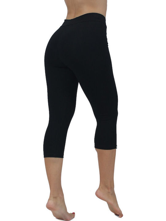 Women's Capri Training Legging Push Up Black