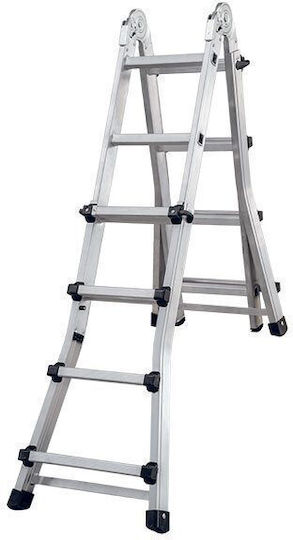 Pankoskal Leiter Aluminium mit 2x8 Stufen 195cm