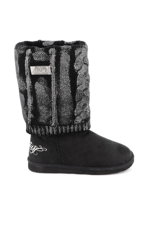 Replay Kids Boots Black