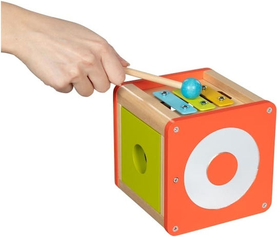Goki Maze Activity Cube Beatbox made of Wood with Music for 12++ Months