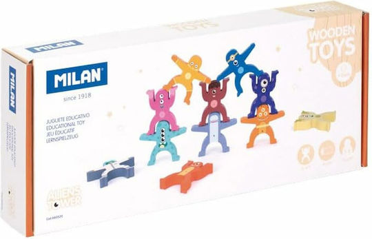 Milan Baby Toy Aliens Towers made of Wood for 36++ Months