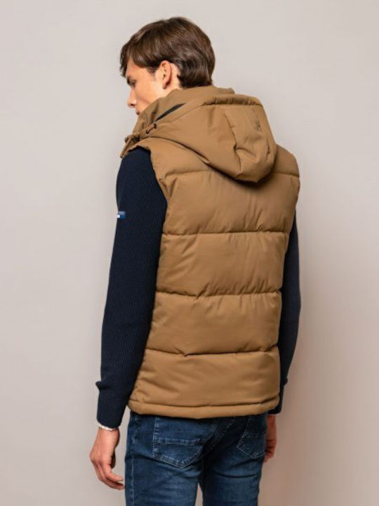 Ärmellos Winter Jacke Puffer Beige