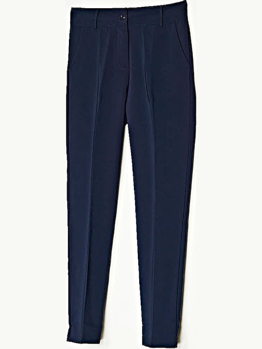 Damen Stoff Hose Blue
