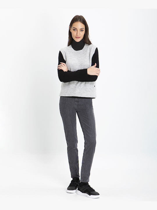 Anna Montana Damenjeans in Skinny Passform Grey