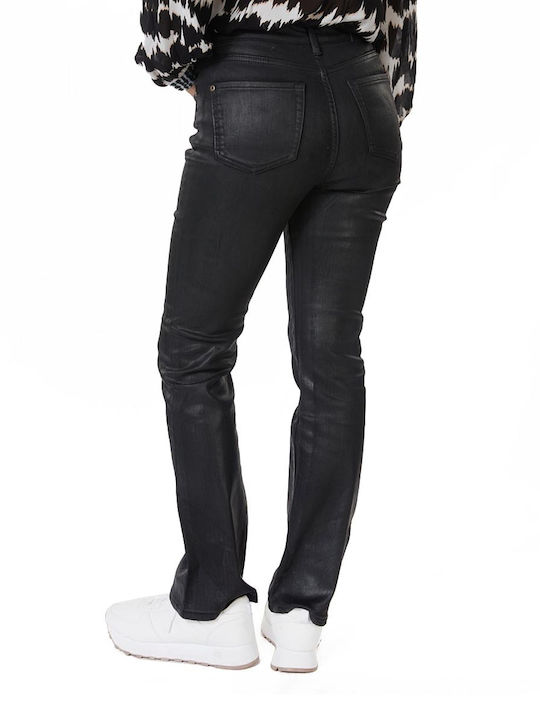 Es Women's Fabric Trousers Black