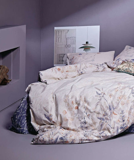 Kentia Υπέρδιπλο 220x240εκ. Beatrice Blue-Caramel Kentia