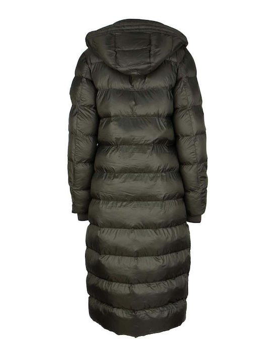 Wellensteyn Lang Damen Puffer Jacke für Winter Gold