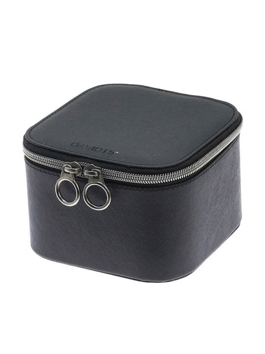 Davidts Κουτί Κοσμημάτων Ταξιδιού Μαύρο 14x9.5x14cm
