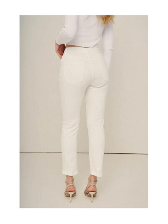 Oraije Paris Women's Jean Trousers White