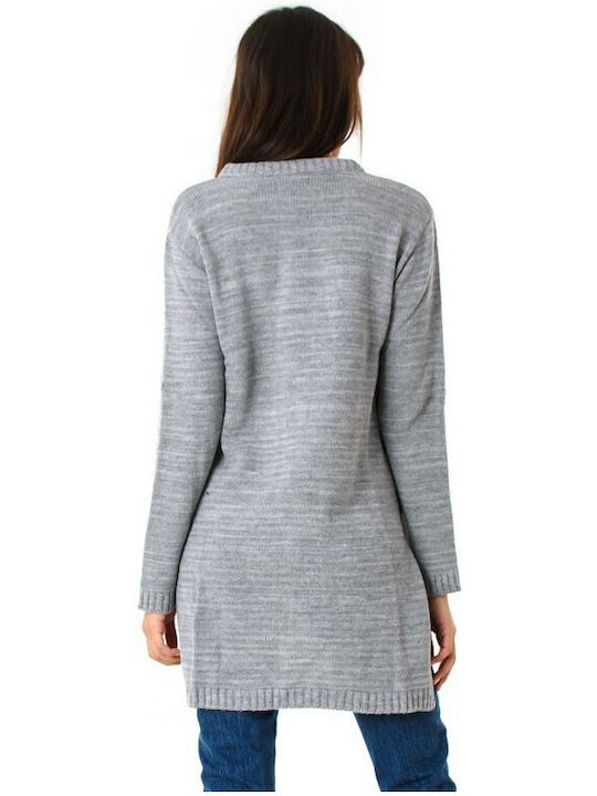 Bellissimo Women's Long Sleeve Sweater Gray