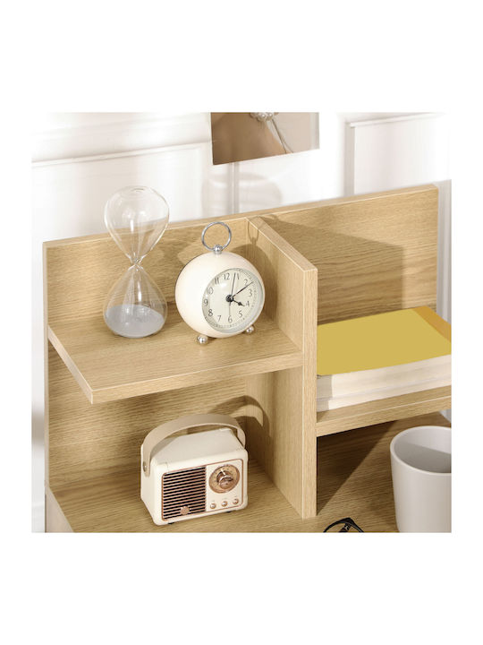 Wooden Bedside Table Beige 45x35x73cm