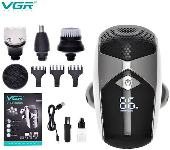 VGR V-320 Περιστρεφόμενη Ξυριστική Μηχανή Προσώπου Επαναφορτιζόμενη