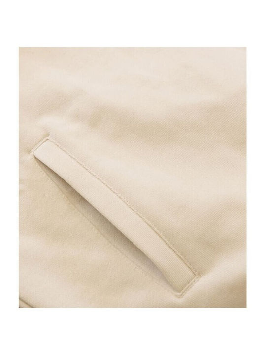 Damen Sweatshirt Kapuzen Beige
