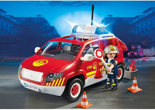 Playmobil City Action Chief Fire Officer Vehicle With Beacon And Siren for 5-10 years old
