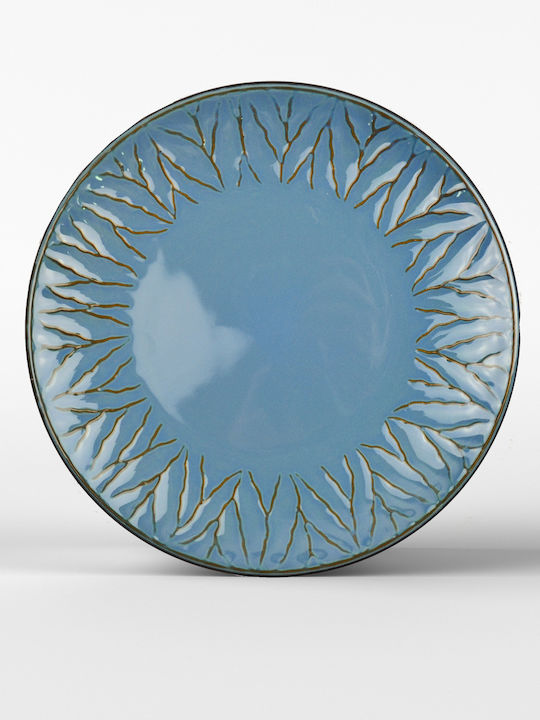 Saray Home Ayla Branch Blue Ceramic Dinnerware Set 18pcs
