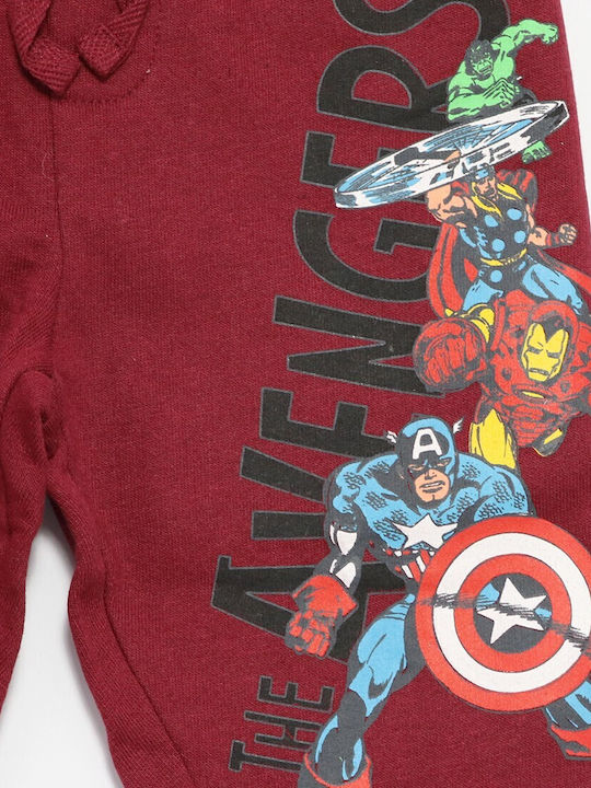 Marvel Kids Sweatpants Burgundy 1pcs