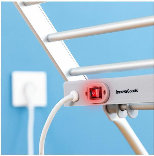 InnovaGoods Drywing Πτυσσόμενη Θερμαινόμενη Απλώστρα Δαπέδου Μεταλλική 230W 45cm