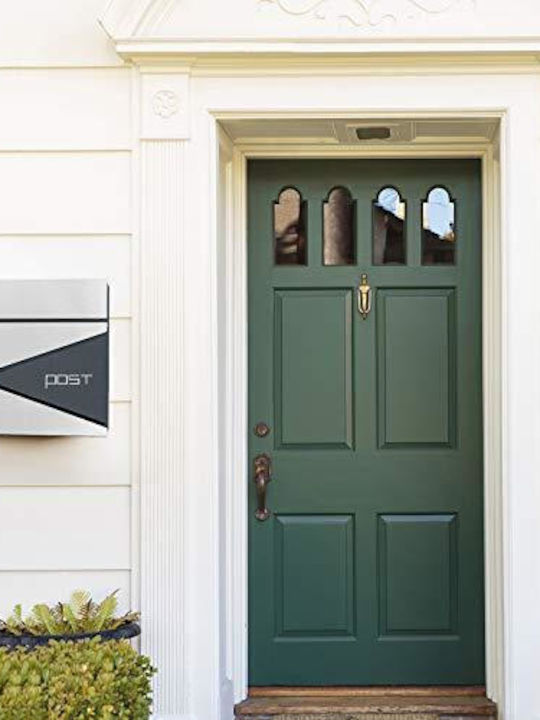 Songmics Outdoor Mailbox Metallic in Gray Color 37x10.5x37cm