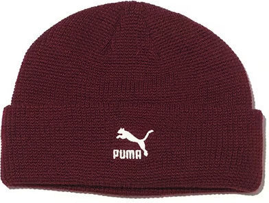 Beanie Unisex Σκούφος Πλεκτός σε Κόκκινο χρώμα