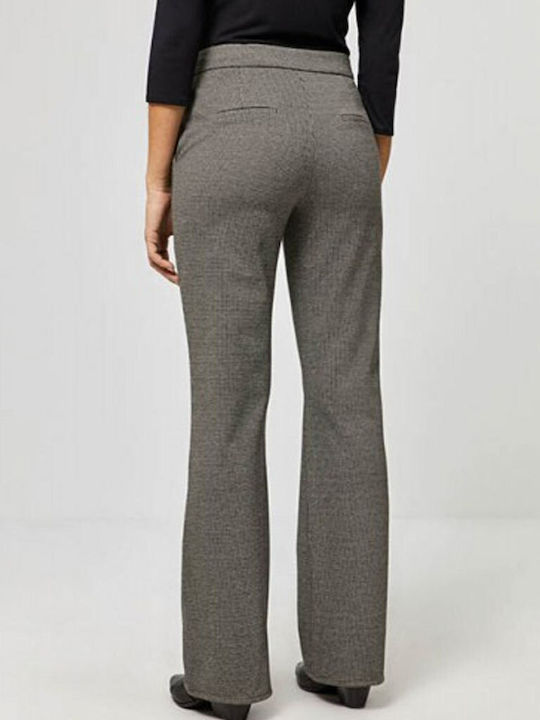 Surkana Women's Fabric Trousers Grey