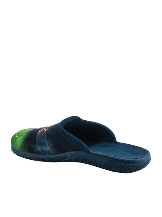 Kinderhausschuhe Marineblau
