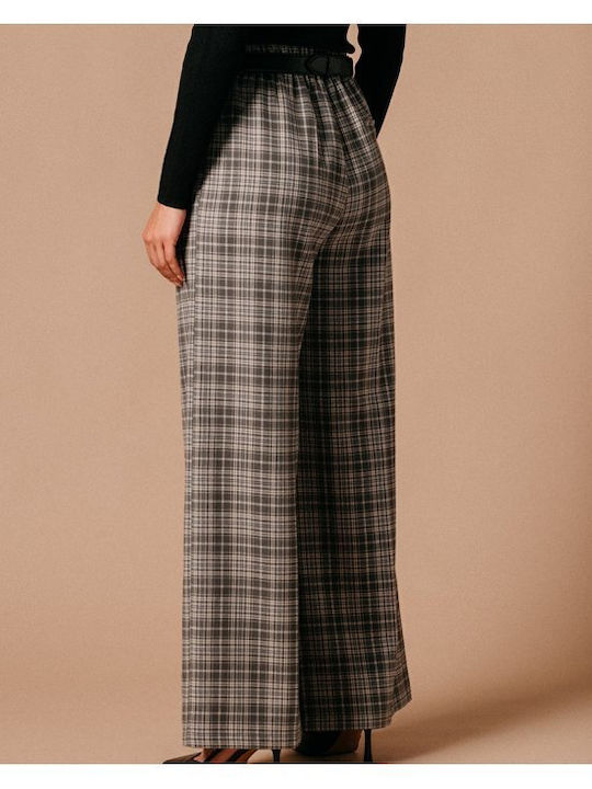 Damen Stoff Hose Gray